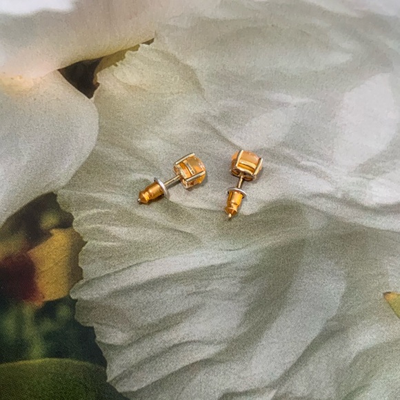 Yellow Opal 925 Silver Stud Earrings from Stauer Jewelry - Picture 6 of 13